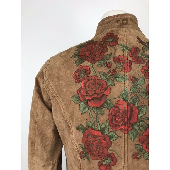 Charlotte Russe Women's Jacket Vintage 100% Leathe - Picture 5 of 11